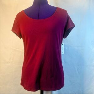 Women’s Deep Red Short Sleeve Tee